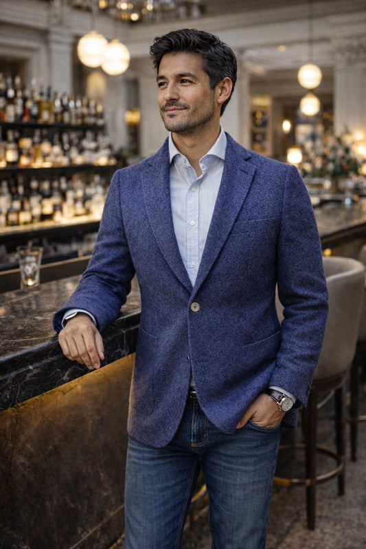 B9130-12 CASHMERE DONEGAL BLAZER